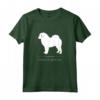 Tibetano Mastino Cane Bianco Silhouette Maglietta - Design Originale Mastino Tibetano di Miller Sye - Ideale per Proprietari di Cani