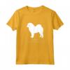 Tibetano Mastino Cane Bianco Silhouette Maglietta - Design Originale Mastino Tibetano di Miller Sye - Ideale per Proprietari di Cani