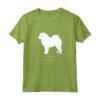 Tibetano Mastino Cane Bianco Silhouette Maglietta - Design Originale Mastino Tibetano di Miller Sye - Ideale per Proprietari di Cani
