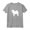 Tibetano Mastino Cane Bianco Silhouette Maglietta - Design Originale Mastino Tibetano di Miller Sye - Ideale per Proprietari di Cani