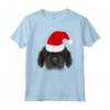 Mastino Tibetano in Cappello di Babbo Natale - Maglietta Divertente per Natale con Grafica Natalizia - Ideale per Amanti dei Cani