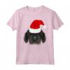 Mastino Tibetano in Cappello di Babbo Natale - Maglietta Divertente per Natale con Grafica Natalizia - Ideale per Amanti dei Cani