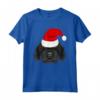 Mastino Tibetano in Cappello di Babbo Natale - Maglietta Divertente per Natale con Grafica Natalizia - Ideale per Amanti dei Cani