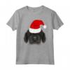 Mastino Tibetano in Cappello di Babbo Natale - Maglietta Divertente per Natale con Grafica Natalizia - Ideale per Amanti dei Cani