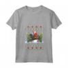 Donna Mastino Tibetano Regalo di Babbo Natale - Maglietta Natale con Santa Riding Tibetan Mastiff - Ideale per Pigiami Coordinati della Famiglia