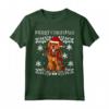 Buon Natale Mastino Tibetano Ugly Christmas Maglietta - Regalo Divertente per Amanti dei Cani - Merry Christmas Ornament Design