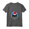 Donna Babbo Natale Mastino Tibetano Buon Natale - T-shirt Collo a V per Amanti dei Cani - Regalo Divertente per le Festività