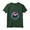 Donna Babbo Natale Mastino Tibetano Buon Natale - T-shirt Collo a V per Amanti dei Cani - Regalo Divertente per le Festività