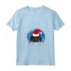 Donna Babbo Natale Mastino Tibetano Buon Natale - T-shirt Collo a V per Amanti dei Cani - Regalo Divertente per le Festività
