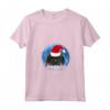 Donna Babbo Natale Mastino Tibetano Buon Natale - T-shirt Collo a V per Amanti dei Cani - Regalo Divertente per le Festività