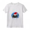 Donna Babbo Natale Mastino Tibetano Buon Natale - T-shirt Collo a V per Amanti dei Cani - Regalo Divertente per le Festività