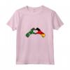 Donna Bandiera della Mauritania Germania - Cuore tedesco della Mauritania Maglietta con Collo a V - Regalo per Biculturali di Origini Miste