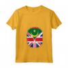 Donna Bandiera della Mauritania con Cerniera Britannica Maglietta Collo a V - Cuore della Mauritania Britannica - Grande Regalo Mix Heritage Design