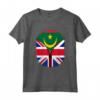 Bandiera della Mauritania con Cerniera Britannica - Maglietta Cuore Mauritania Britannica Regno Unito Heritage Mix - Regalo Perfetto per Uomini, Donne e Bambini