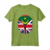 Bandiera della Mauritania con Cerniera Britannica - Maglietta Cuore Mauritania Britannica Regno Unito Heritage Mix - Regalo Perfetto per Uomini, Donne e Bambini
