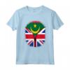Bandiera della Mauritania con Cerniera Britannica - Maglietta Cuore Mauritania Britannica Regno Unito Heritage Mix - Regalo Perfetto per Uomini, Donne e Bambini