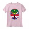 Bandiera della Mauritania con Cerniera Britannica - Maglietta Cuore Mauritania Britannica Regno Unito Heritage Mix - Regalo Perfetto per Uomini, Donne e Bambini
