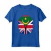Bandiera della Mauritania con Cerniera Britannica - Maglietta Cuore Mauritania Britannica Regno Unito Heritage Mix - Regalo Perfetto per Uomini, Donne e Bambini