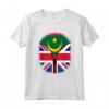 Bandiera della Mauritania con Cerniera Britannica - Maglietta Cuore Mauritania Britannica Regno Unito Heritage Mix - Regalo Perfetto per Uomini, Donne e Bambini
