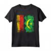 Radici della Mauritania - Mezza Bandiera Tedesca T-shirt | Abbigliamento Patriottico