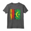 Radici della Mauritania - Mezza Bandiera Tedesca T-shirt | Abbigliamento Patriottico