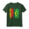 Radici della Mauritania - Mezza Bandiera Tedesca T-shirt | Abbigliamento Patriottico