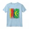 Radici della Mauritania - Mezza Bandiera Tedesca T-shirt | Abbigliamento Patriottico