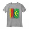 Radici della Mauritania - Mezza Bandiera Tedesca T-shirt | Abbigliamento Patriottico