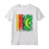 Radici della Mauritania - Mezza Bandiera Tedesca T-shirt | Abbigliamento Patriottico