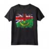 Regno Unito Mauritania Bandiere - Mauritanian British Roots Maglietta per Mostrare le Tue Radici - Abbigliamento con Bandiere