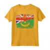 Regno Unito Mauritania Bandiere - Mauritanian British Roots Maglietta per Mostrare le Tue Radici - Abbigliamento con Bandiere