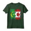 Radici MAURITANE | Mezza bandiera CANADESE | Maglietta Radici Mauritane Canada - Ideale come Regalo Patriotico