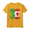 Radici MAURITANE | Mezza bandiera CANADESE | Maglietta Radici Mauritane Canada - Ideale come Regalo Patriotico