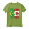 Radici MAURITANE | Mezza bandiera CANADESE | Maglietta Radici Mauritane Canada - Ideale come Regalo Patriotico