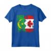 Radici MAURITANE | Mezza bandiera CANADESE | Maglietta Radici Mauritane Canada - Ideale come Regalo Patriotico