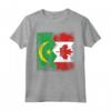 Radici MAURITANE | Mezza bandiera CANADESE | Maglietta Radici Mauritane Canada - Ideale come Regalo Patriotico