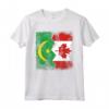 Radici MAURITANE | Mezza bandiera CANADESE | Maglietta Radici Mauritane Canada - Ideale come Regalo Patriotico
