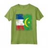 Radici della Mauritania | Mezza bandiera francese | Francia Mauritania Maglietta - Abbigliamento patriottico per uomini, donne e bambini
