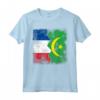 Radici della Mauritania | Mezza bandiera francese | Francia Mauritania Maglietta - Abbigliamento patriottico per uomini, donne e bambini