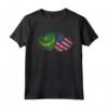 Mauritania Bandiera Americana Cuore Donne - Mauritania Roots USA Maglietta - Abbigliamento Patriottico per Donne Mauritane negli USA