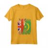 Donna Bandiere Mauritania Regno Unito | Radici Mauritane Britanniche Maglietta con Collo a V - Abbigliamento Vintage per Celebrare le Tue Origini