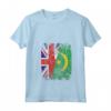Donna Bandiere Mauritania Regno Unito | Radici Mauritane Britanniche Maglietta con Collo a V - Abbigliamento Vintage per Celebrare le Tue Origini