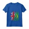 Donna Bandiere Mauritania Regno Unito | Radici Mauritane Britanniche Maglietta con Collo a V - Abbigliamento Vintage per Celebrare le Tue Origini