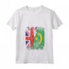 Donna Bandiere Mauritania Regno Unito | Radici Mauritane Britanniche Maglietta con Collo a V - Abbigliamento Vintage per Celebrare le Tue Origini