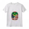 Donna Mauritania USA Heartbeat - Bandiera Mauritana Americana USA Maglietta con Collo a V - Ideale Regalo per Orgogliosi Mauritaniani-Americani