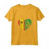 Donna Cuore Bandiera Spagnola Mauritana | Spagna Mauritania Flag Roots Maglietta con Collo a V - Heritage Apparel per Uomini, Donne e Bambini - Ideale come Regalo
