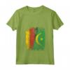 Donna Bandiere Mauritania Germania | Mezze Radici Mauritane Tedesche Maglietta con Collo a V - Abbigliamento Vintage per Celebrare le Tue Origini