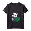 Donna Mauritania Panda Cuore Bandiera Mauritania Radici Souvenir Maglietta con Collo a V - Ideale per Mostrare l'Orgoglio e l'Amore per il Popolo Mauritania