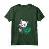 Donna Mauritania Panda Cuore Bandiera Mauritania Radici Souvenir Maglietta con Collo a V - Ideale per Mostrare l'Orgoglio e l'Amore per il Popolo Mauritania