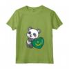 Donna Mauritania Panda Cuore Bandiera Mauritania Radici Souvenir Maglietta con Collo a V - Ideale per Mostrare l'Orgoglio e l'Amore per il Popolo Mauritania